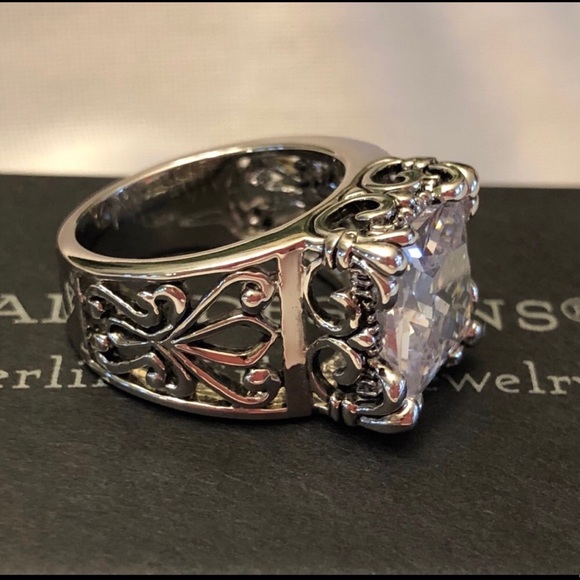 Silpada ‘Uptown’ Cubic Zirconia Sterling Ring R0981 - Picture 4 of 12